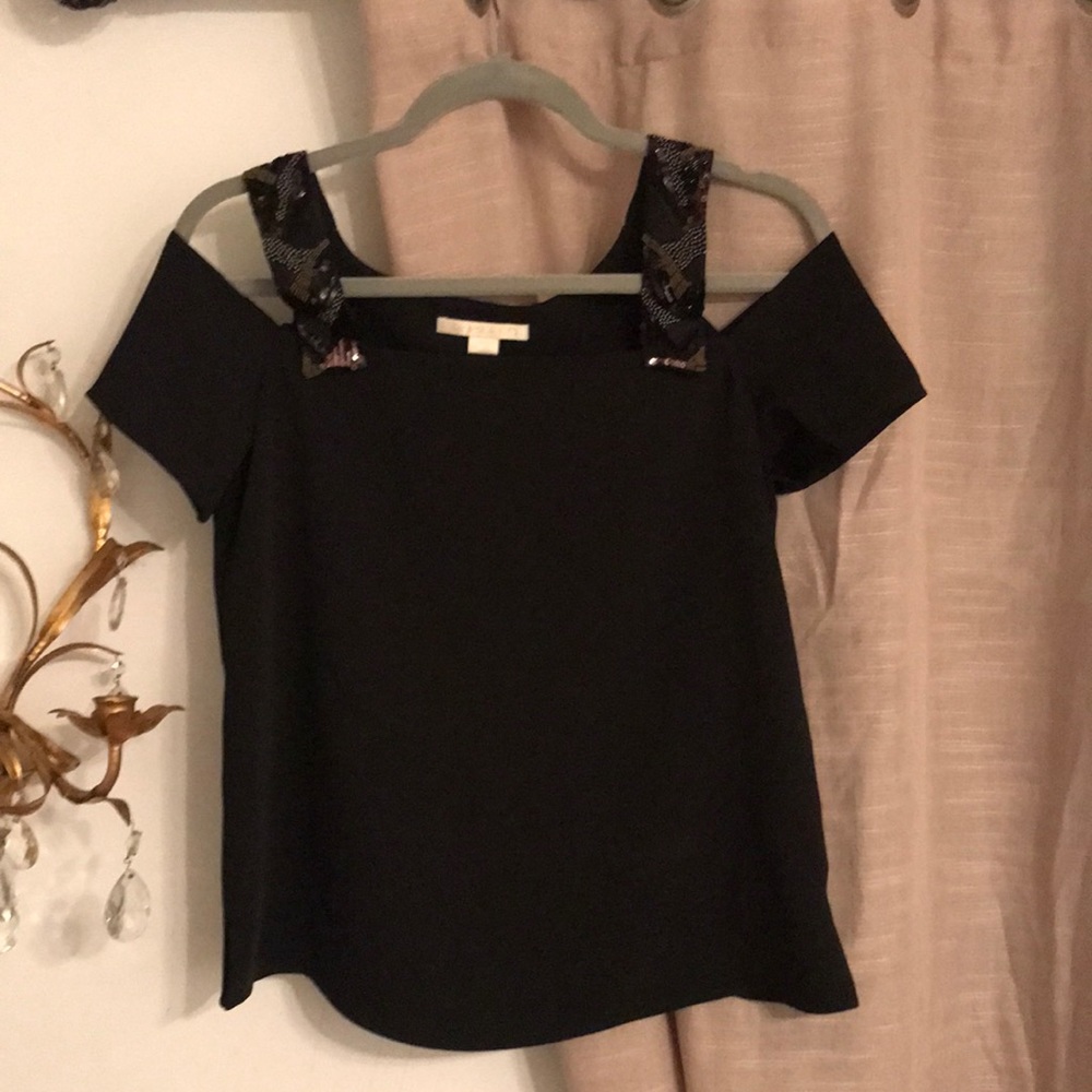 Cooper and Ella black sequin blouse